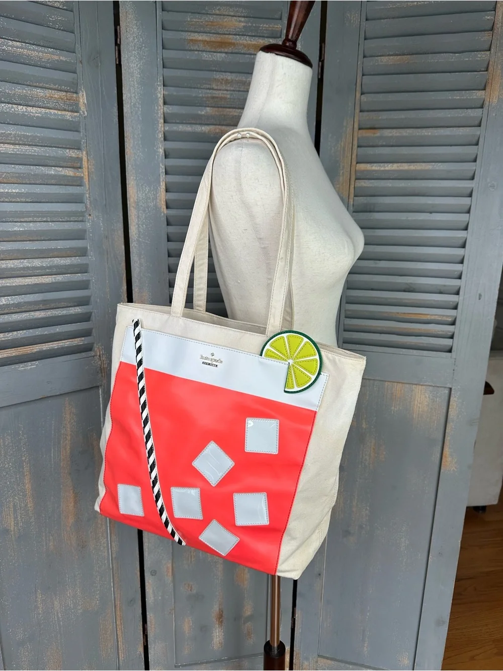 Kate Spade Breath Of Fresh Air Cocktail Trompe L'Oeil Tote